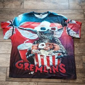 Gremlins Mens Graphic T-Shirt - Multicolor Size 6x
